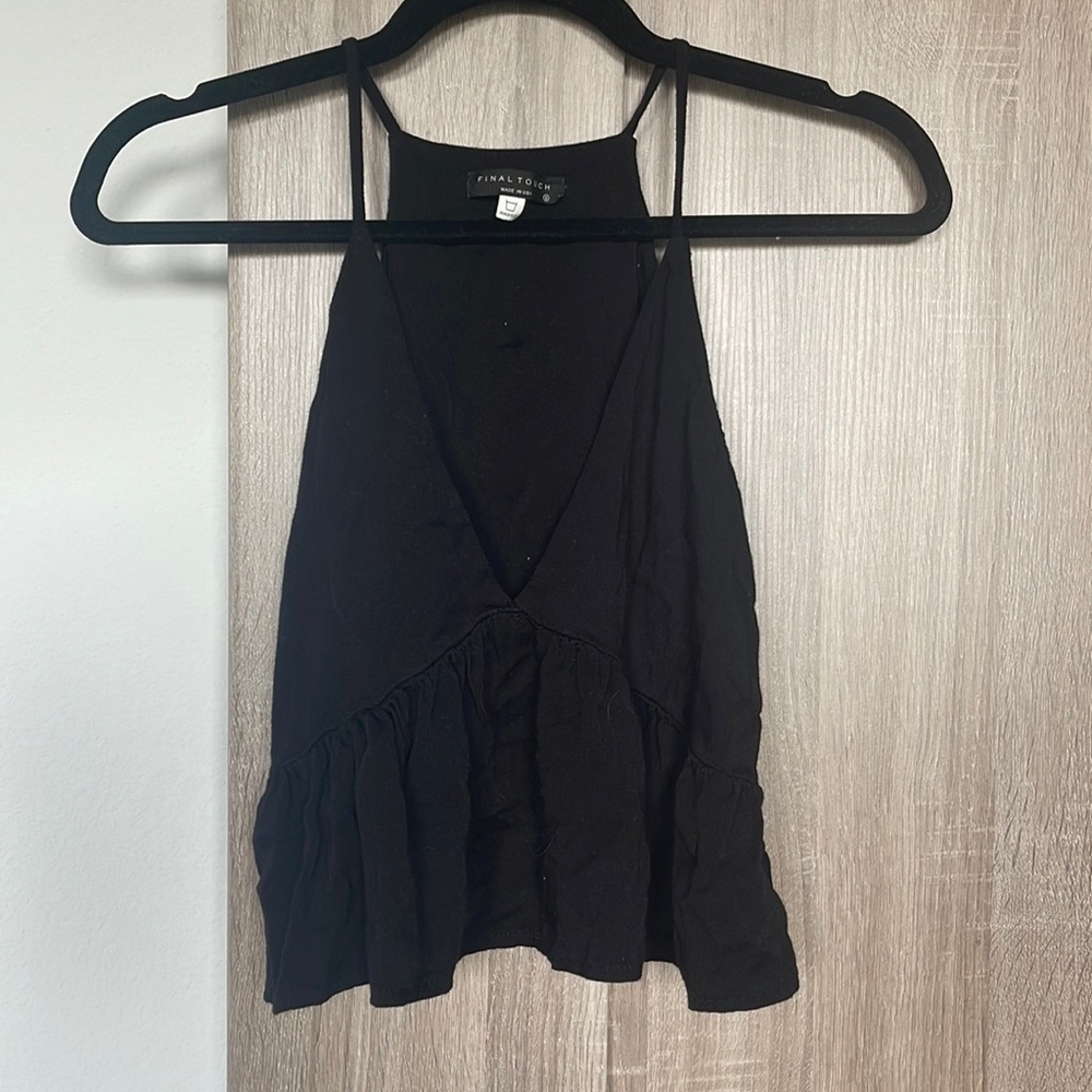 Cute black crop top